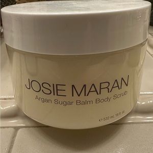 Josie Maran Argan Sugar Balm Body Scrub Large 18 oz. New Inner Factory Seal